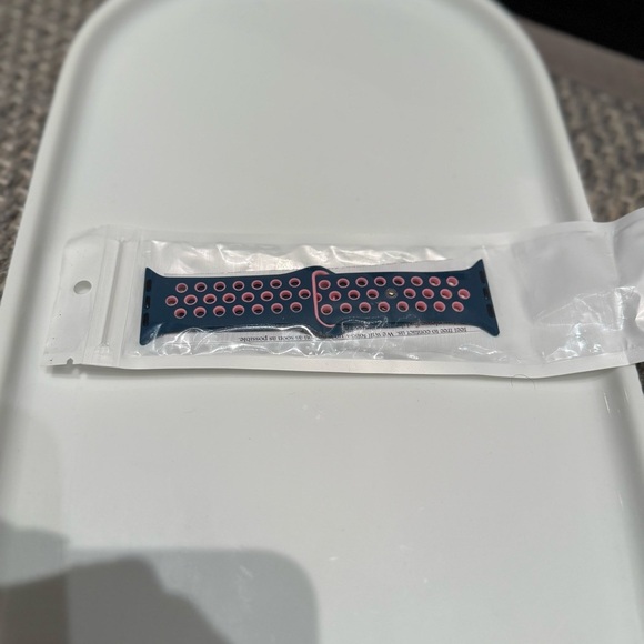 NWT- Apple Watch Sweat Proof Band Blue and Pink Watch S/M - Picture 3 of 7